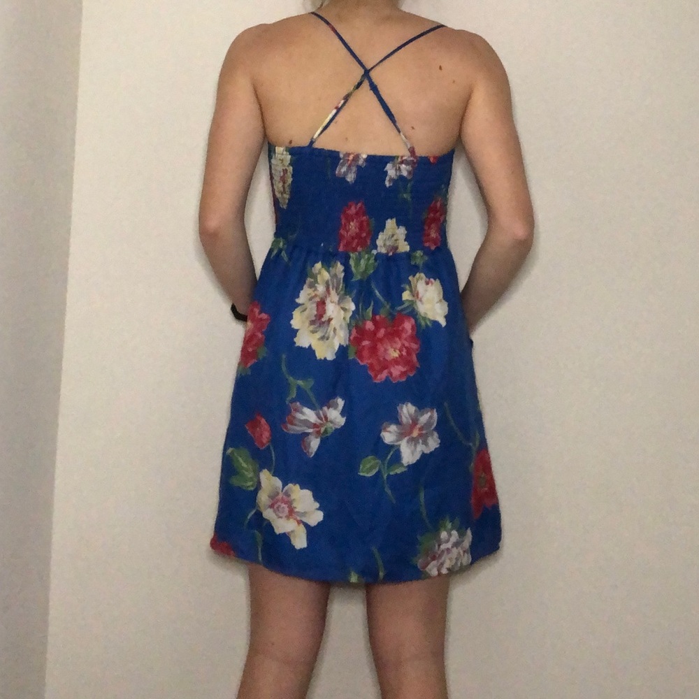 AE blue floral dress - Picture 9 of 9